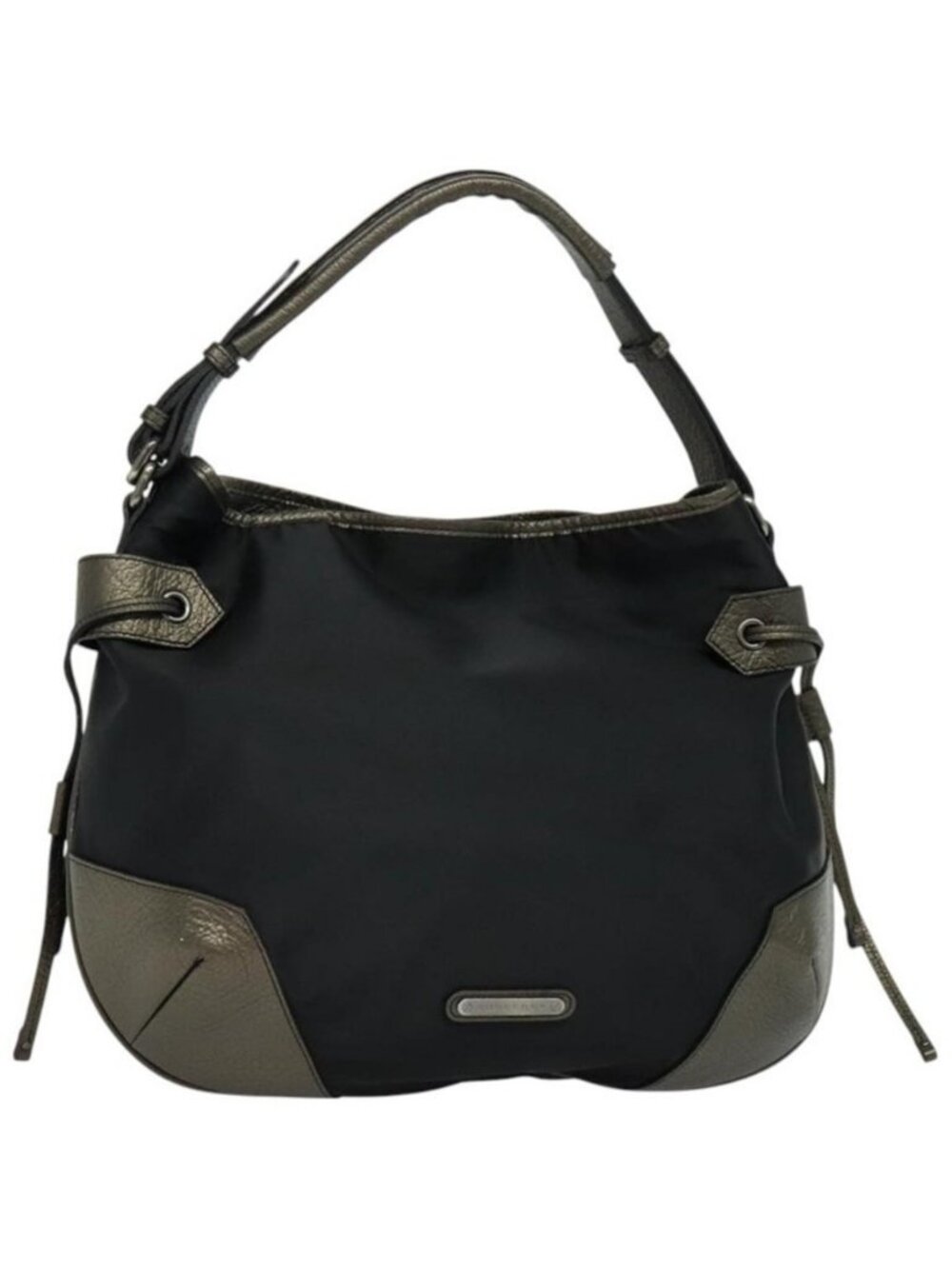 Authentic BURBERRY Shoulder Bag Nylon Black